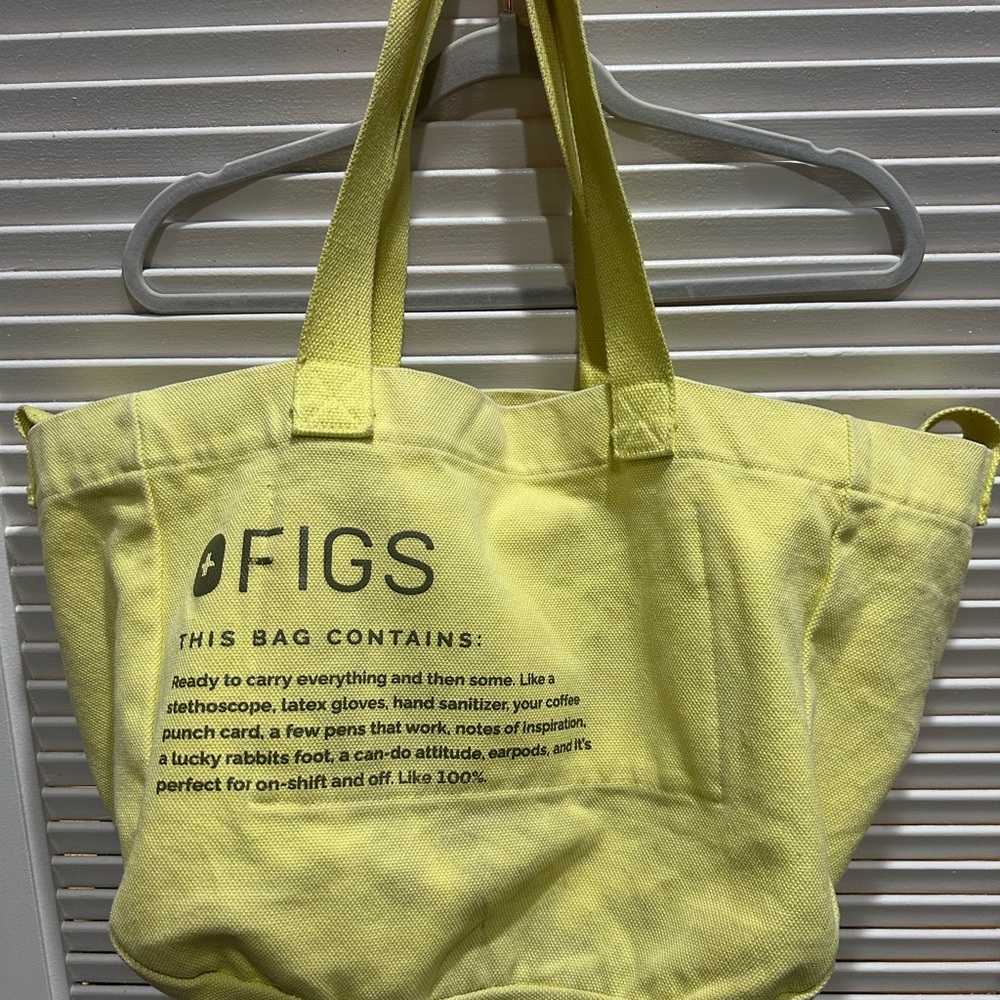 Figs Canvas Tote Bag Citrine